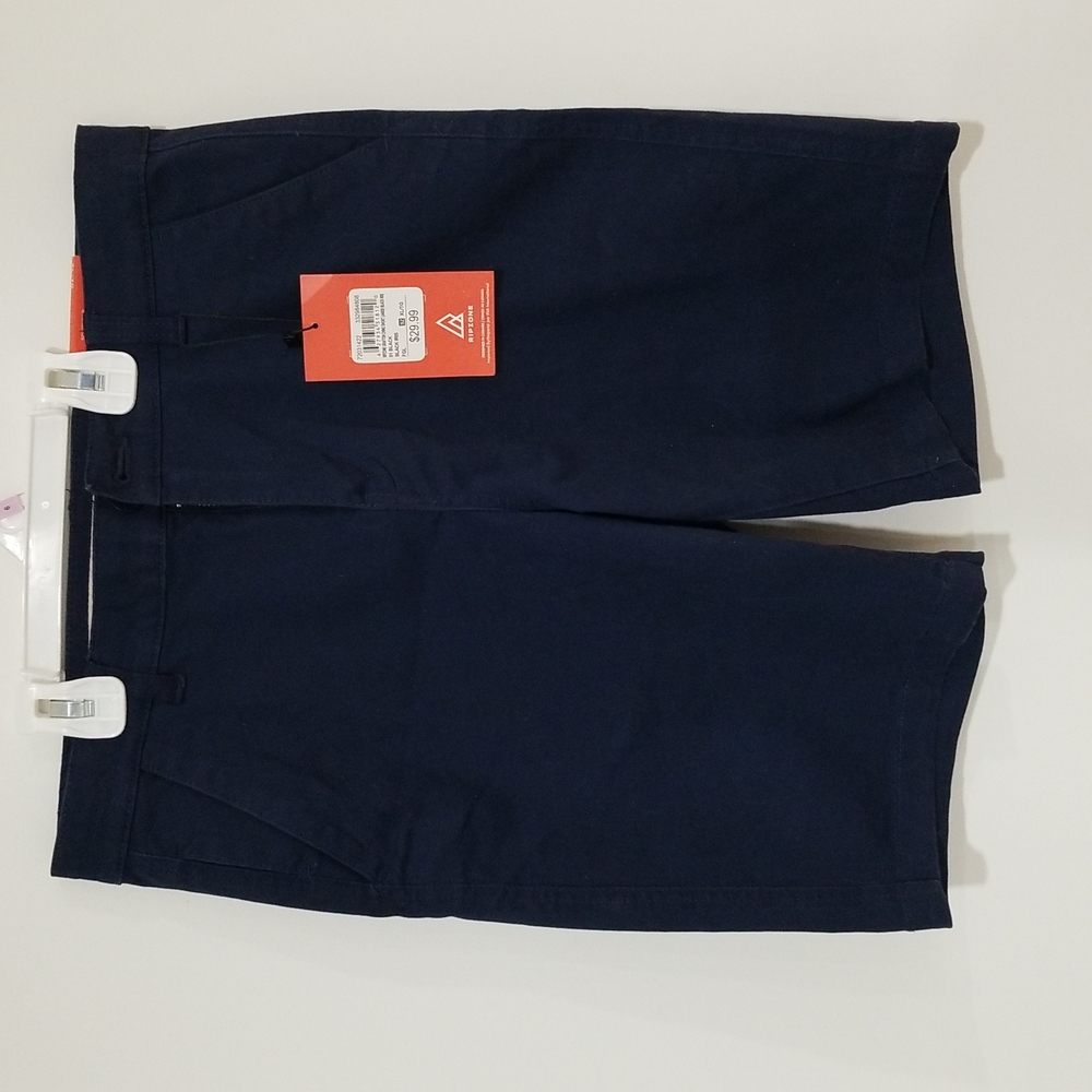 Kids navy golf shorts
